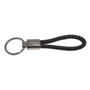 Braided Leather Keychain