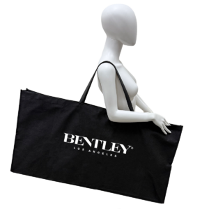 Black Bentley branded 18x36 reusable sample bag.